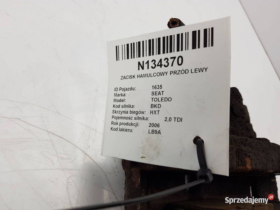 ZACISK HAMULCOWY PRZÓD LEWY SEAT TOLEDO III Lipno