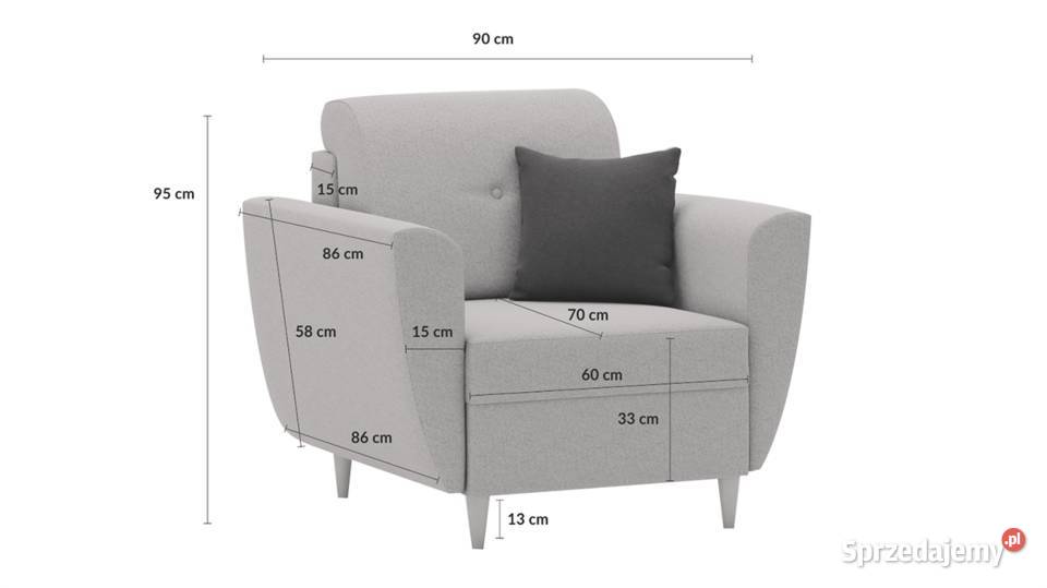 Fotel HELMI 86cm Brody