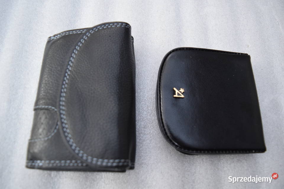 Cztery Portfele Skórzane Okazja Olsztyn Wysyłka Uniseks warmińsko-mazurskie sprzedam
