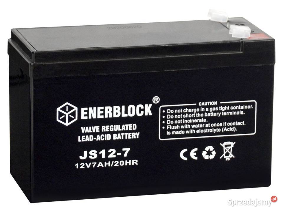 Akumulator ENERBLOCK AGM JS127 12V 7 Ah Pabianice sprzedam