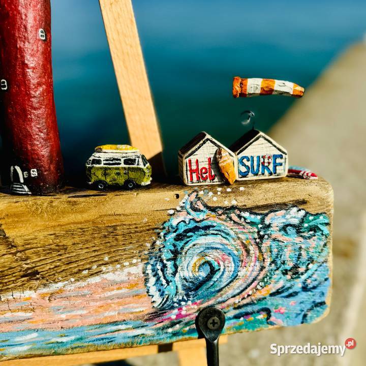 LUKI SZTUKI driftwood skarby Bałtyku wieszak HEL