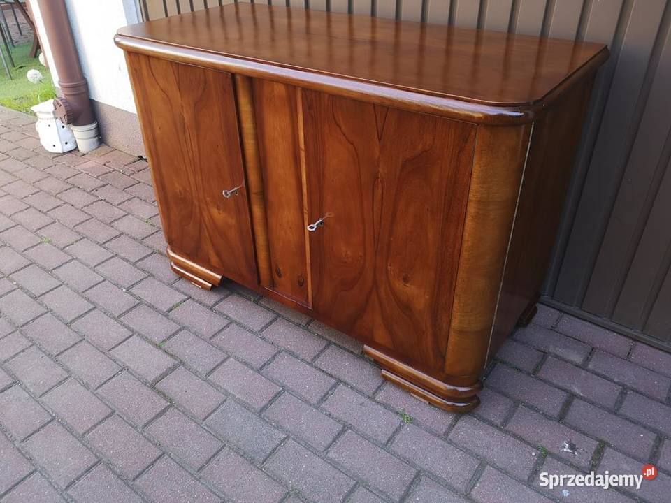 Komoda Pomocnik PRL ARTDECO Orzech Zgrabna Stara