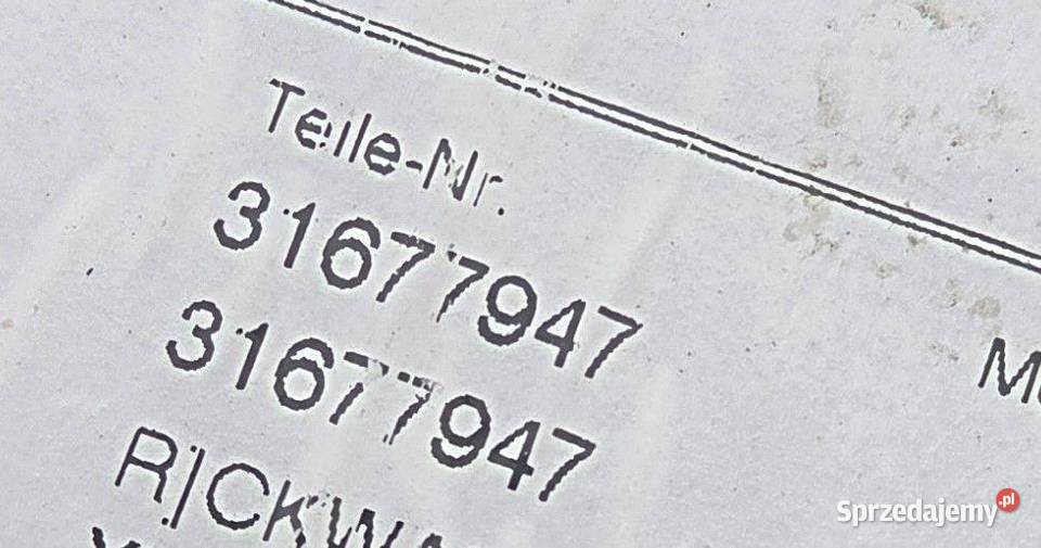 pas tylny tył Volvo V90 II 31677947 Wzmocnienie osobowe sprzedam