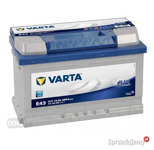 Akumulator Varta BlueDynamic E43 72Ah680A Włocławek