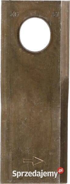 Nożyk kosiarki rotacyjnej lewy 126x47x4 mm