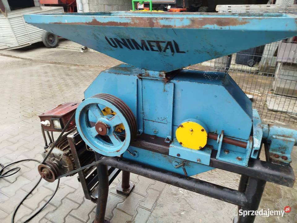 Gniotownik Śrutownik walcowy Unimetal 75kw mazowieckie Gózd sprzedam
