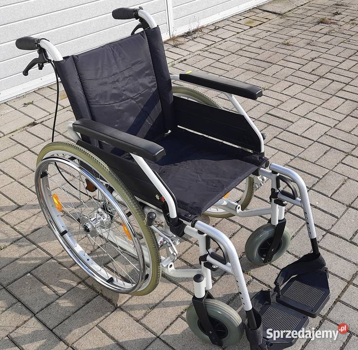 Wózek inwalidzki składany lekki rama aluminiowa sprzedam