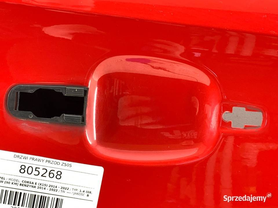 DRZWI PRAWY PRZÓD Z50S OPEL CORSA E Hatchback
