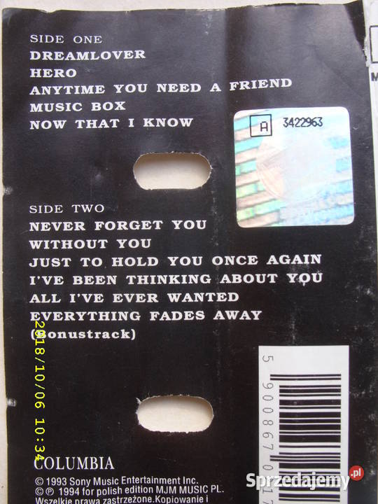 POP kas MARIAH CAREY3 kasety Wołów