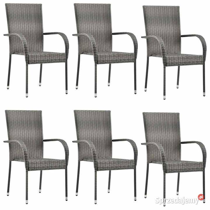 vidaXL Sztaplowane krzesła ogrodowe 4