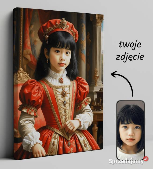 Obraz Portret Królewski na płótnie dziecko Warszawa