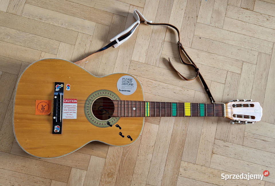 Gitara akustyczna DEFIL średnia HS 20 pokrowiec Warszawa