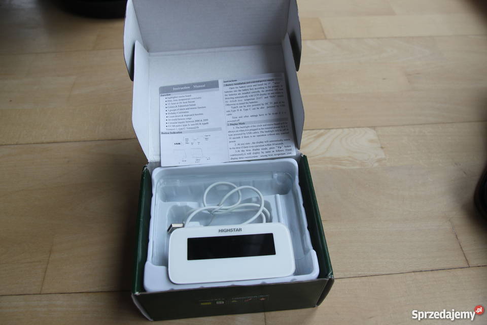 LED zegar na szafkę podświetlany napis na Dom i Ogród wielkopolskie Luboń