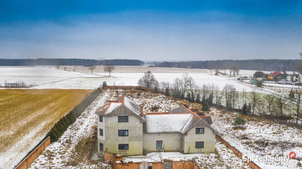 Unikatowy dom w Dąbiu woj lubuskie do wykończenia Dąbie