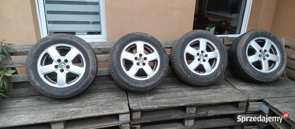 Koła aluminiowe z oponami zimowymi skoda Krzywiń