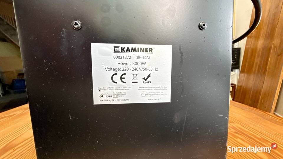 Nagrzewnica elektryczna Kaminer 3 kW 230 V 2 też