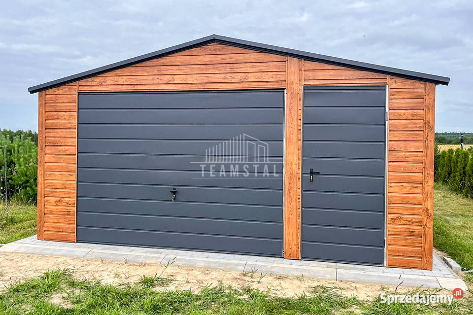 Garaż blaszany 5x5m Brama uchylna drzwi 2x okno 25m2 Bydgoszcz