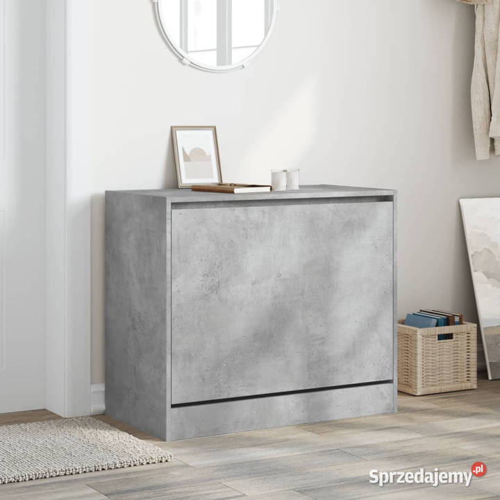 Szafka na buty szarość betonu 80x42x69 WM840004