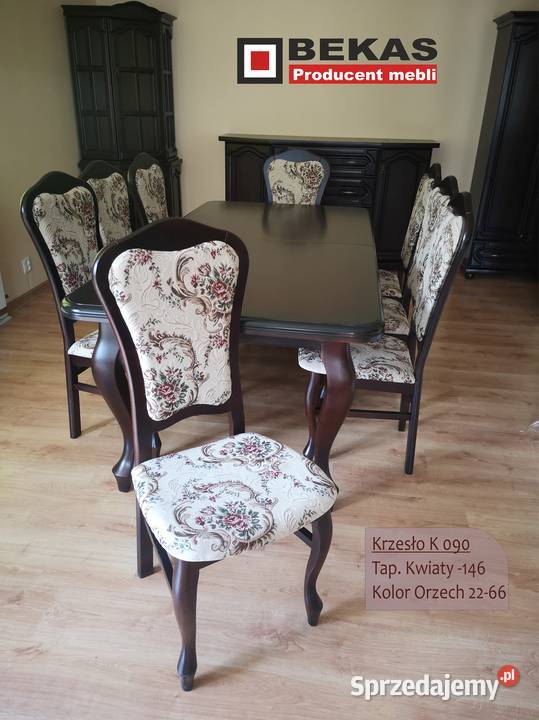 Duży Stół i 12 Krzeseł STylowy Komplet Mebli do Łowicz