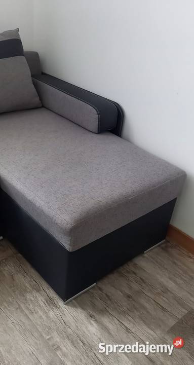 Narożnik rozkładany szary łóżko wypoczynek 210cm Małkinia Górna