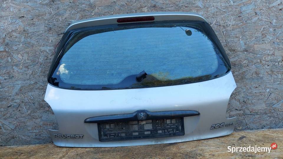 TYLNA KLAPA BAGAŻNIKA TYŁ PEUGEOT 206 osobowe Rudziniec