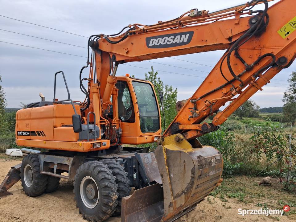Doosan Dx190 w koparka kolowa sprzedam Wasilków sprzedam