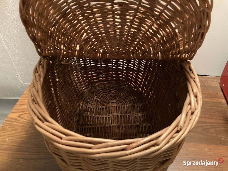 Koszyk wiklinowy z podwójnym zamknięciem Ożarów Mazowiecki sprzedam