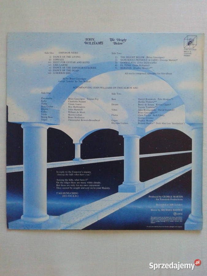 John Williams The Height Below 1973 Cube LP Puławy