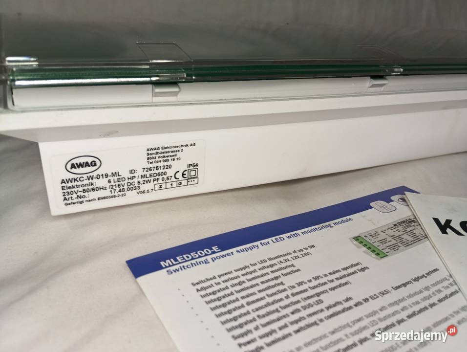 Oświetlenie awaryjne exit AWAG AWKCW019ML 2W Trzcianka