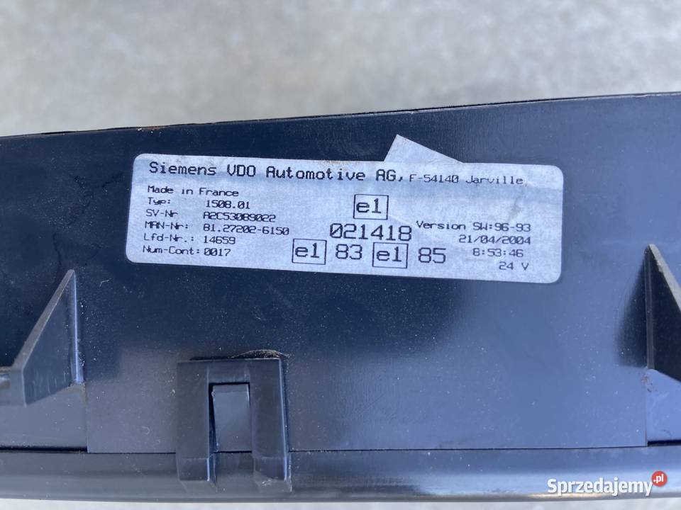 Zegar Licznik MAN TGA TGL TGS TGM 81272026154 Maszewo