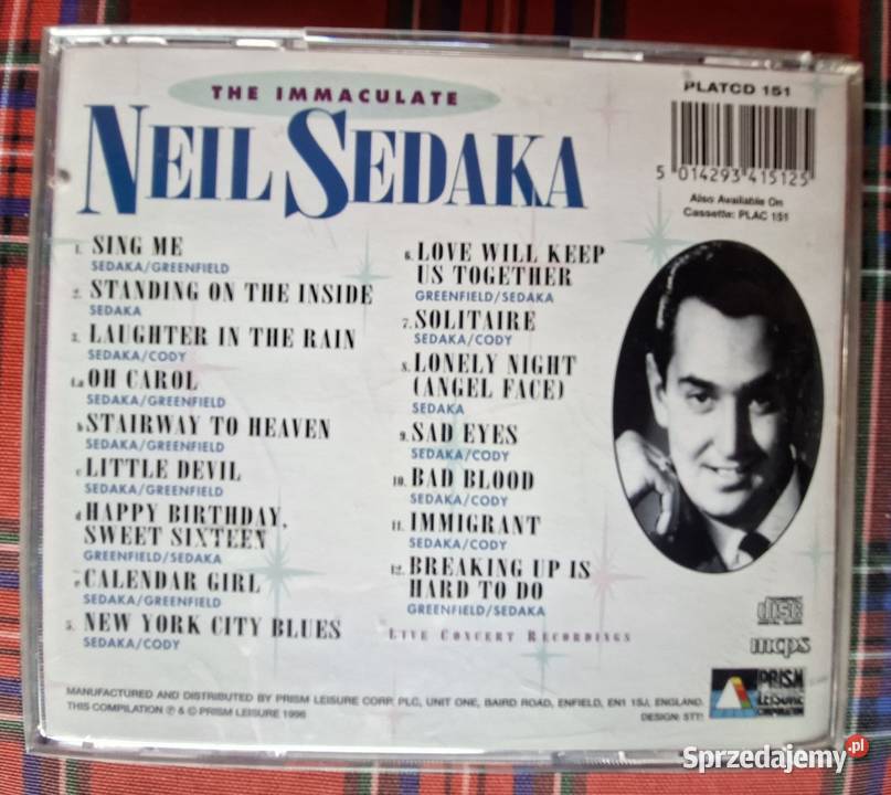 Neil Sedaka The Immaculate CD Kraków
