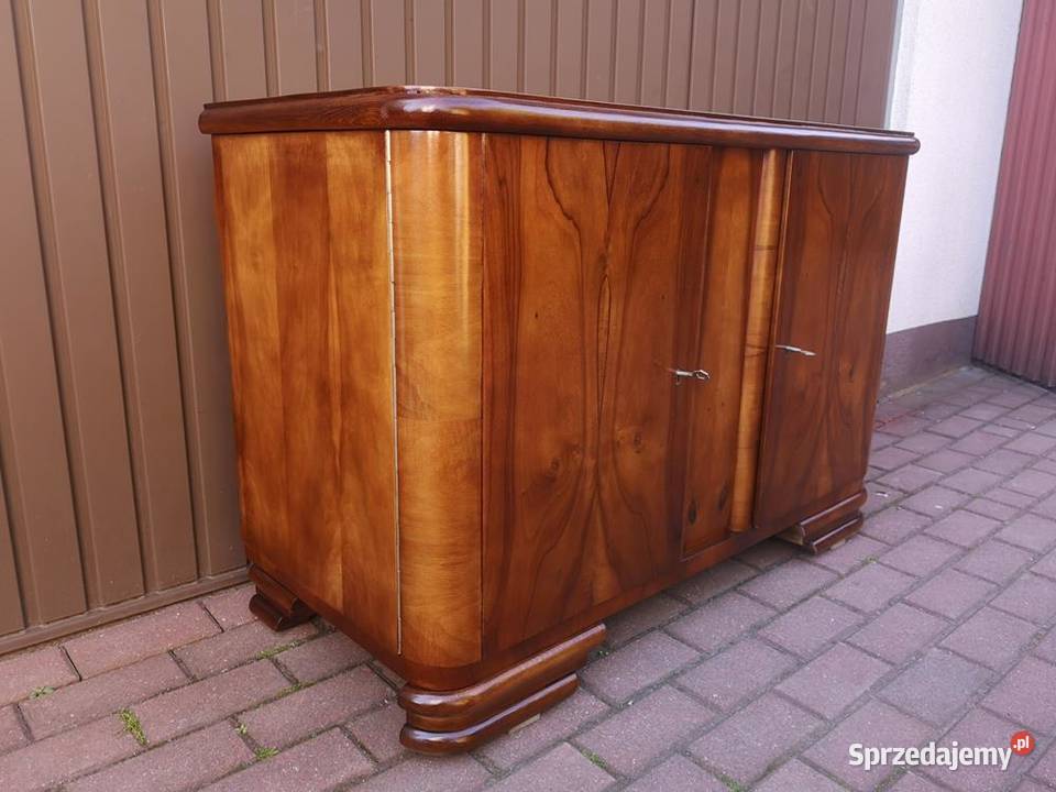 Komoda Pomocnik PRL ARTDECO Orzech Zgrabna Stara Meble