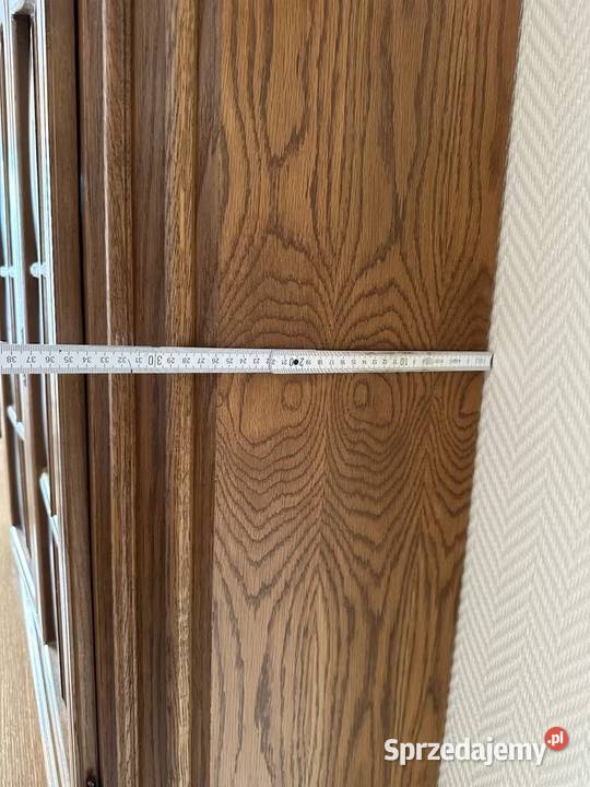 Biblioteka gabinetowa kredens witryna dębowa dąb Sypniewo sprzedam