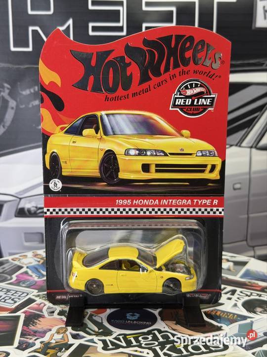 Hot Wheels RLC 1995 Honda Integra Type R Yellow dolnośląskie Wrocław