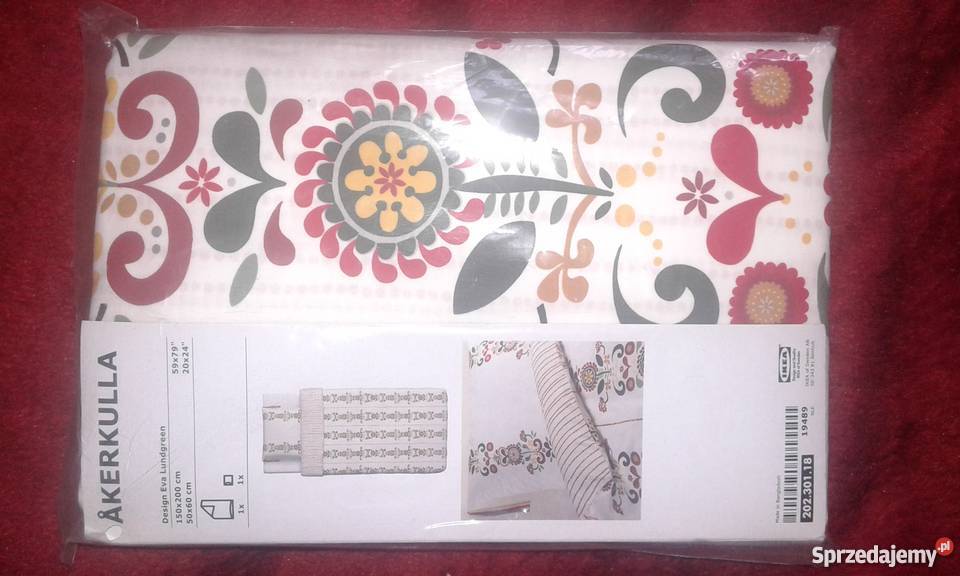 IKEA Akerkulla Pościel 150x200 perkal Kraków
