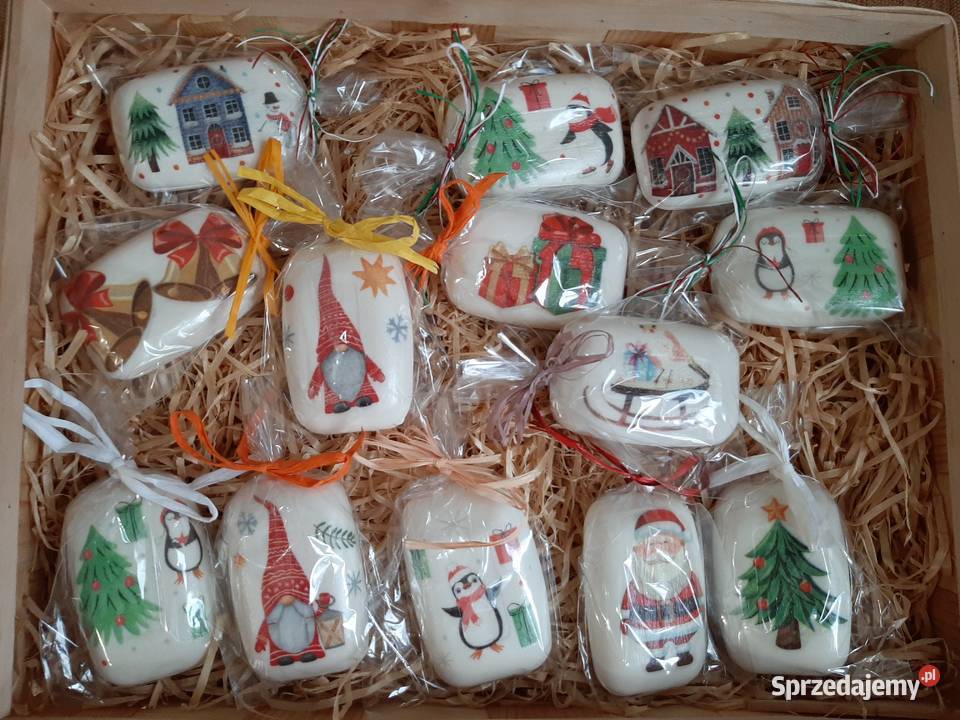Mydełko decoupage Boże Narodzenie handmade zachodniopomorskie