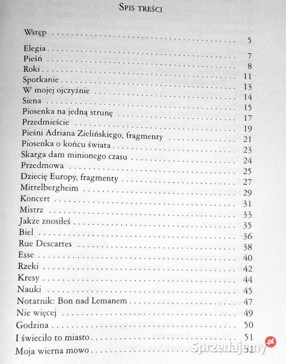 Antologia osobista Czesław Miłosz Chełm