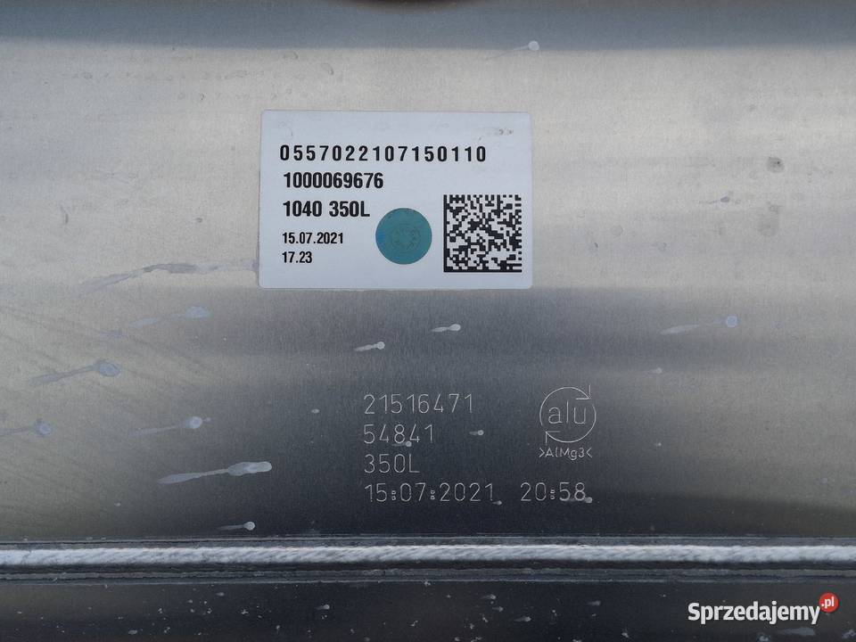 VOLVO FH4 FH5 RENAULT ZBIORNIK PALIWA 350L NOWY Bieleń
