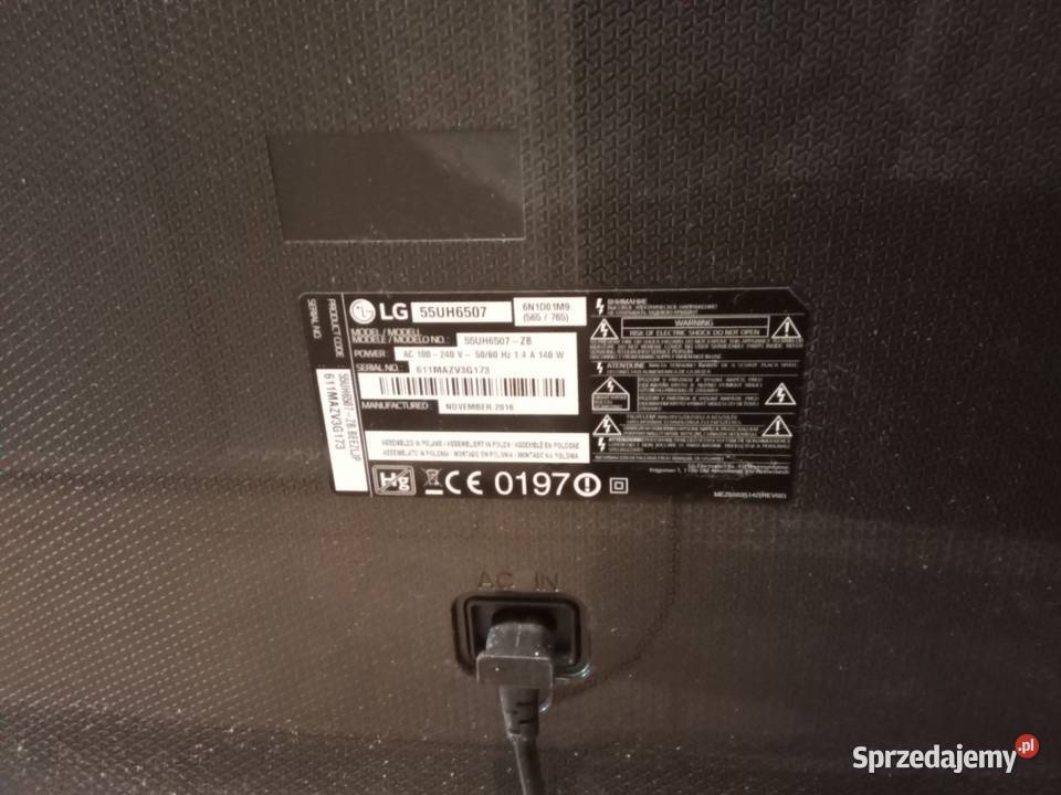 Sprzedam Uszkodzony Telewizor Lg55UH6507 Do Golub-Dobrzyń