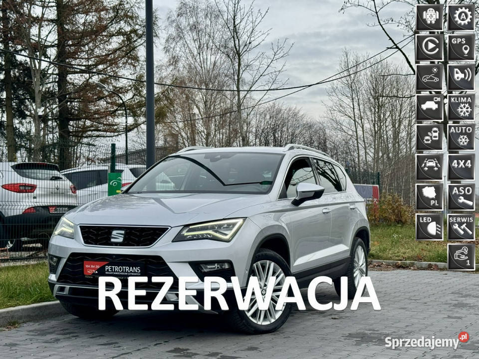 Seat Ateca 20 TDI 190 4DRIVE FULL LED Automat światła do jazdy dziennej warmińsko-mazurskie Mrągowo