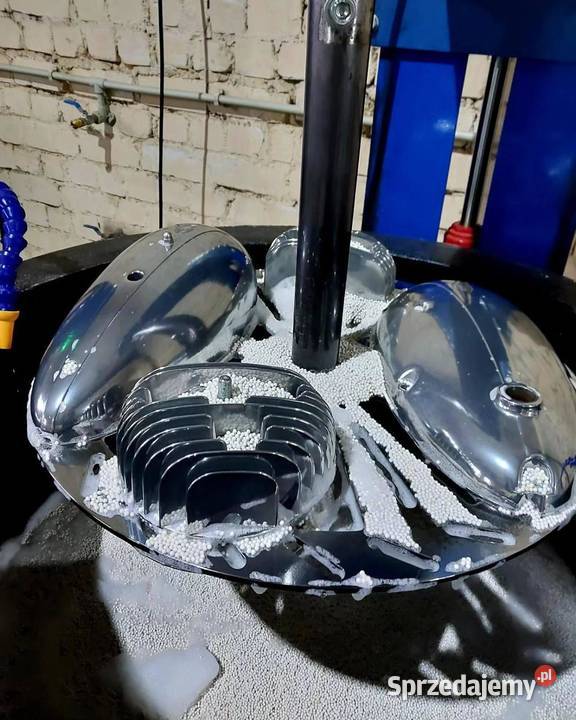 Polerka wibracyjna Polerowanie aluminium Produkcja Limanowa