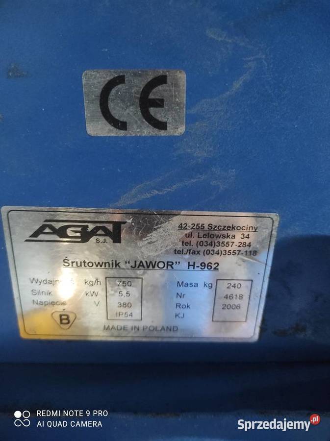 Śrutownik walcowy Wola Mąkolska