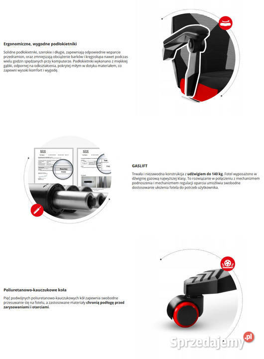Fotel Gamingowy obrotowy Gracza Huzaro Combat 30 wielkopolskie Baranowo