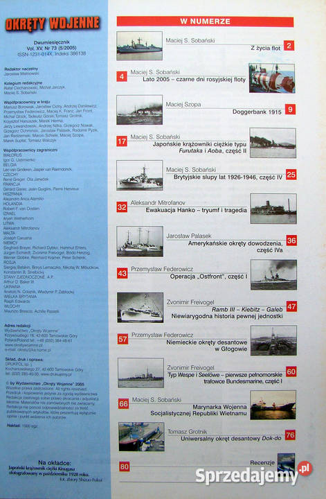 Okręty Wojenne Magazyn miłośników spraw