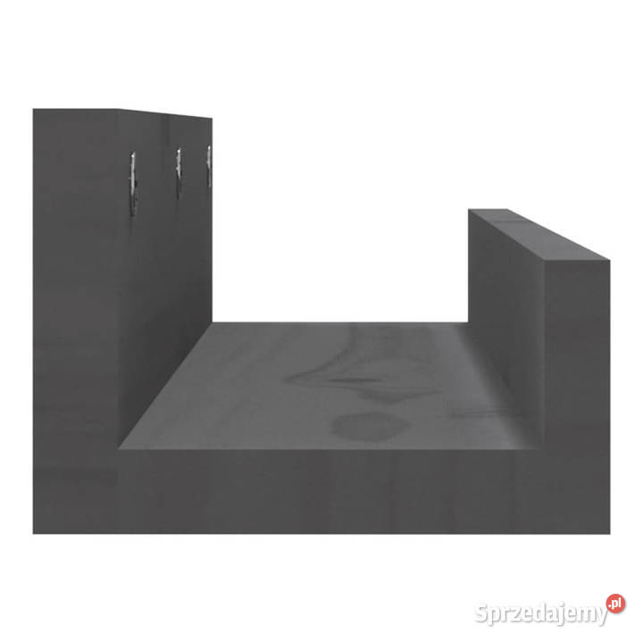Półki ścienne 2 szare 50x12x9 drewno sosnowe Warszawa