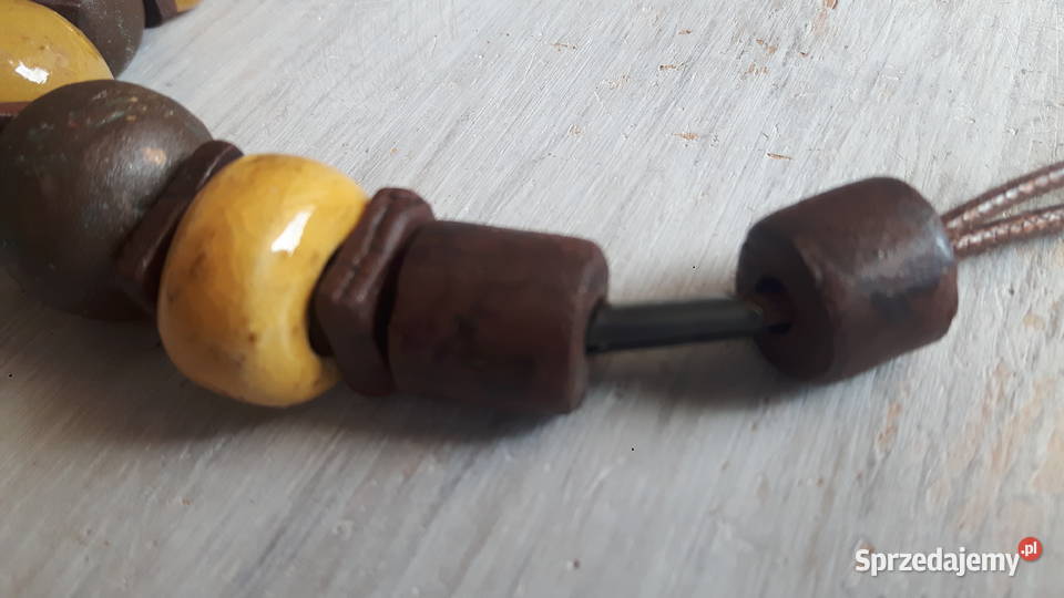 Naszyjnik ceramiczny ręcznie wykonany