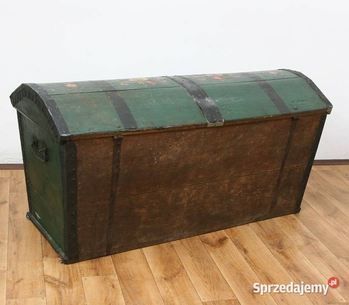 Oryginalny Kufer Malowany 1859 AntykiMarki