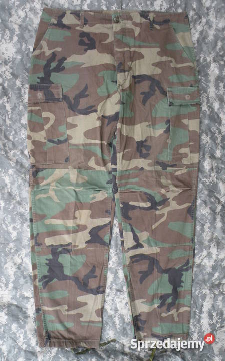 Spodnie BDU woodland large long NYCO 87r Militaria Wrocław