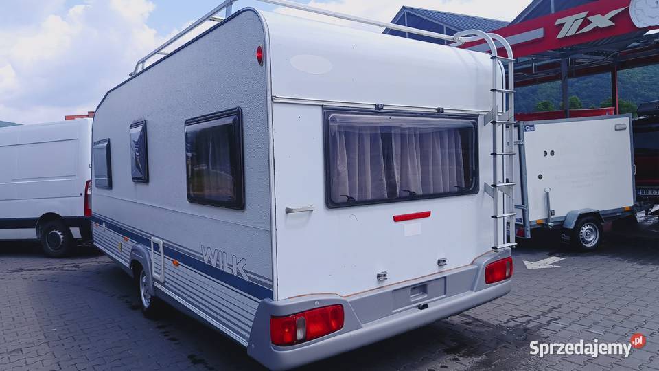 przyczepa kempingowa campingowa kemping OKAZJA śląskie Międzybrodzie Bialskie