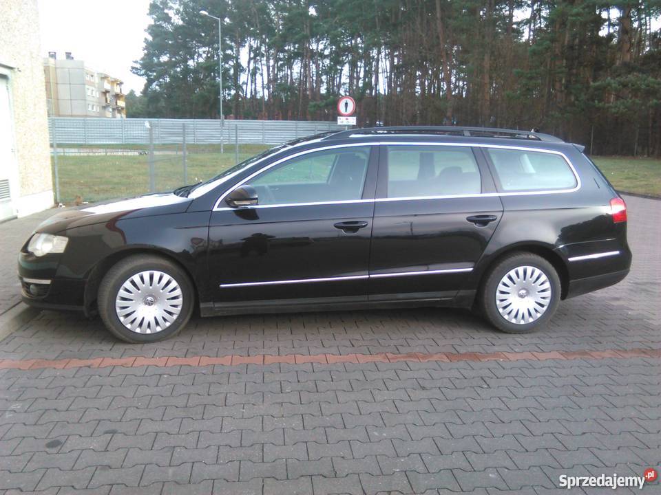 vw passat B6 kombi czarny 2008 elektryczne szyby